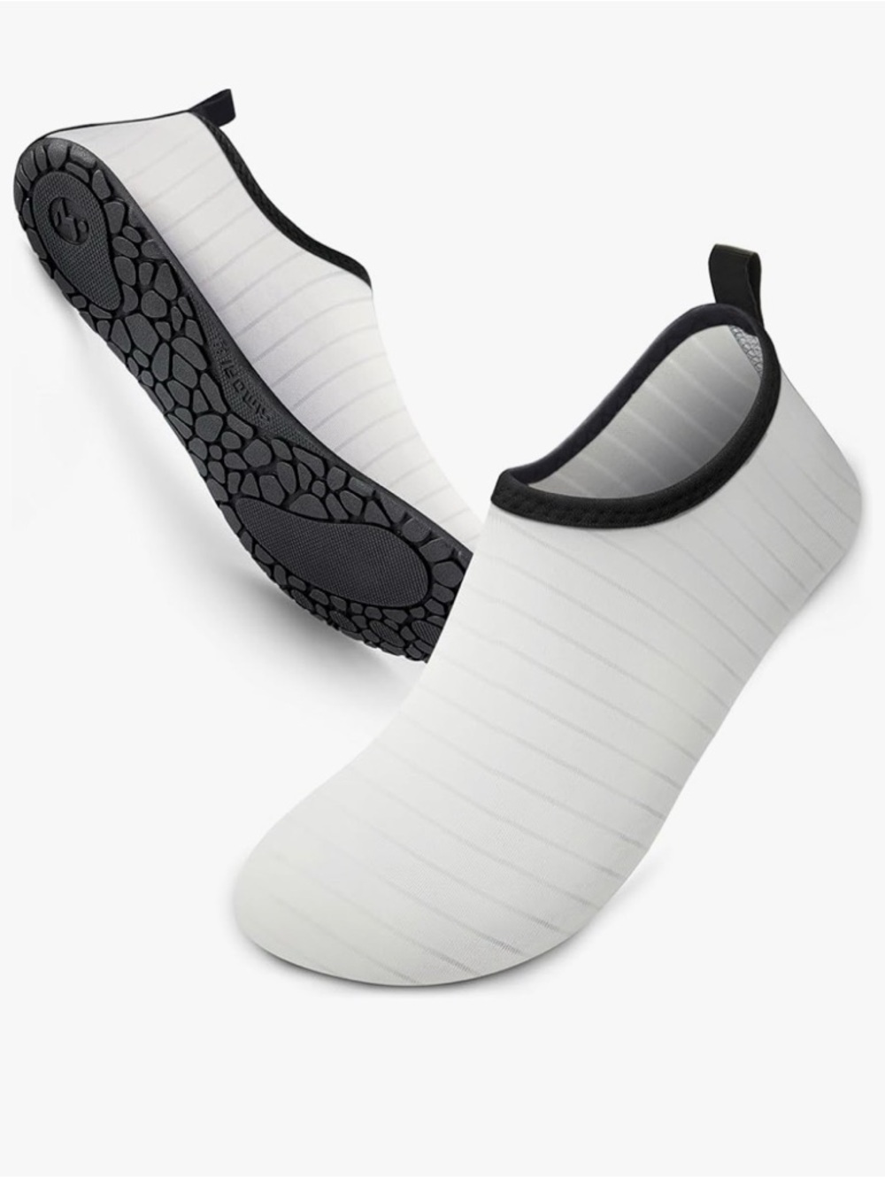 Aqua socks water shoes-White